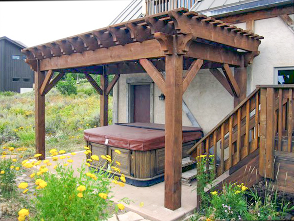 hot tub pergola