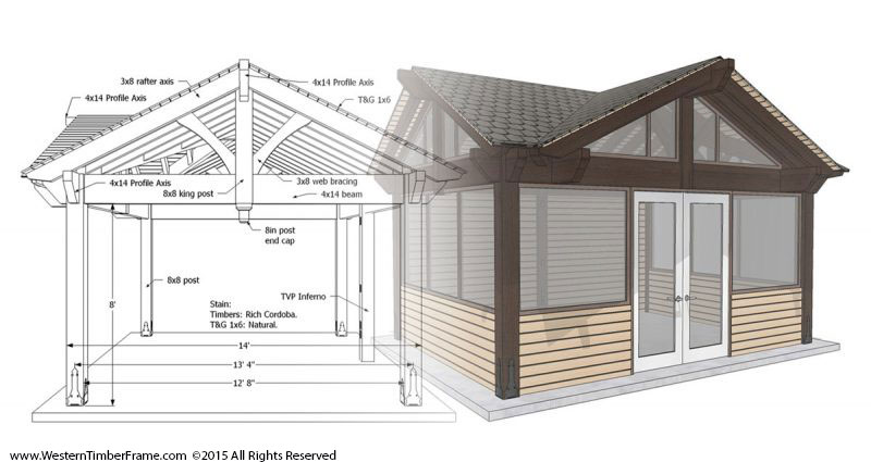 pavilion plan sunroom