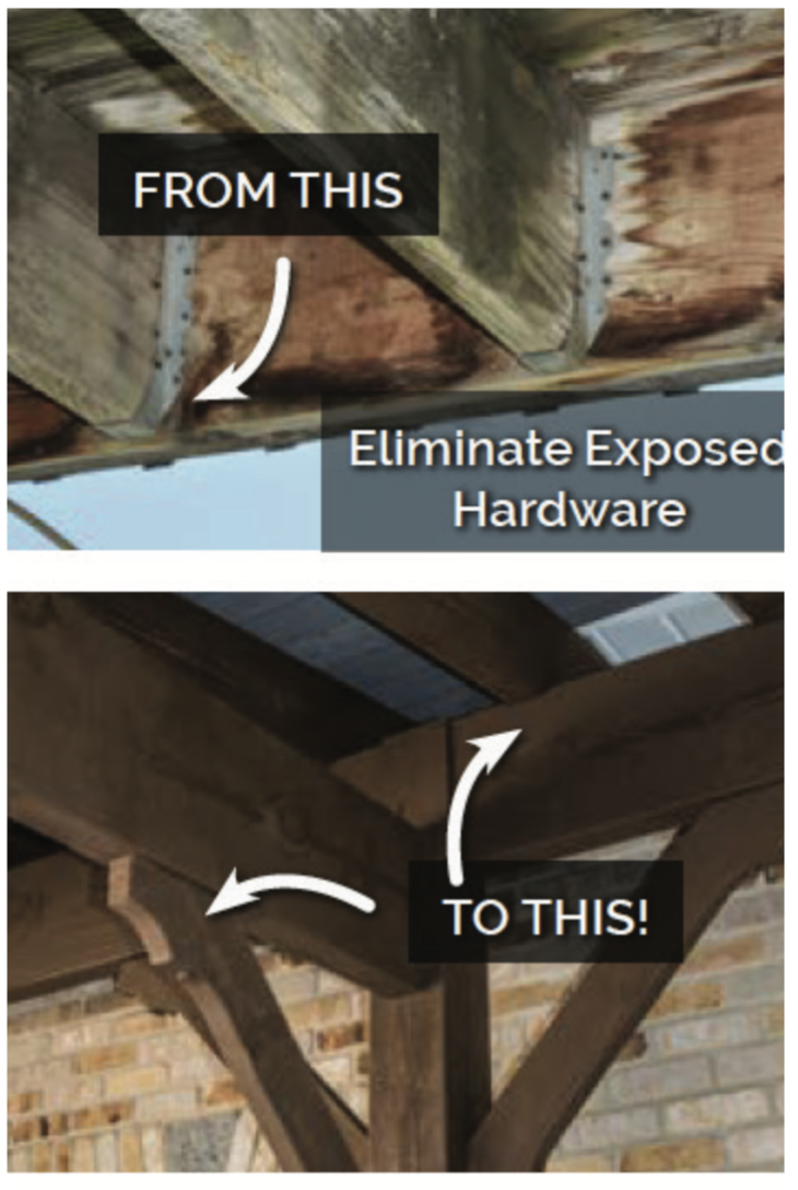 eliminate exposed hardware