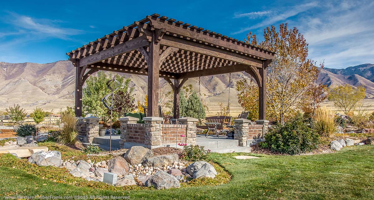 pergola with bench porch swing