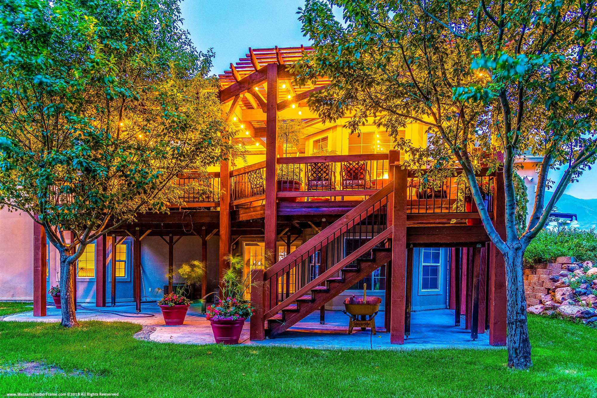 deck pergola lights