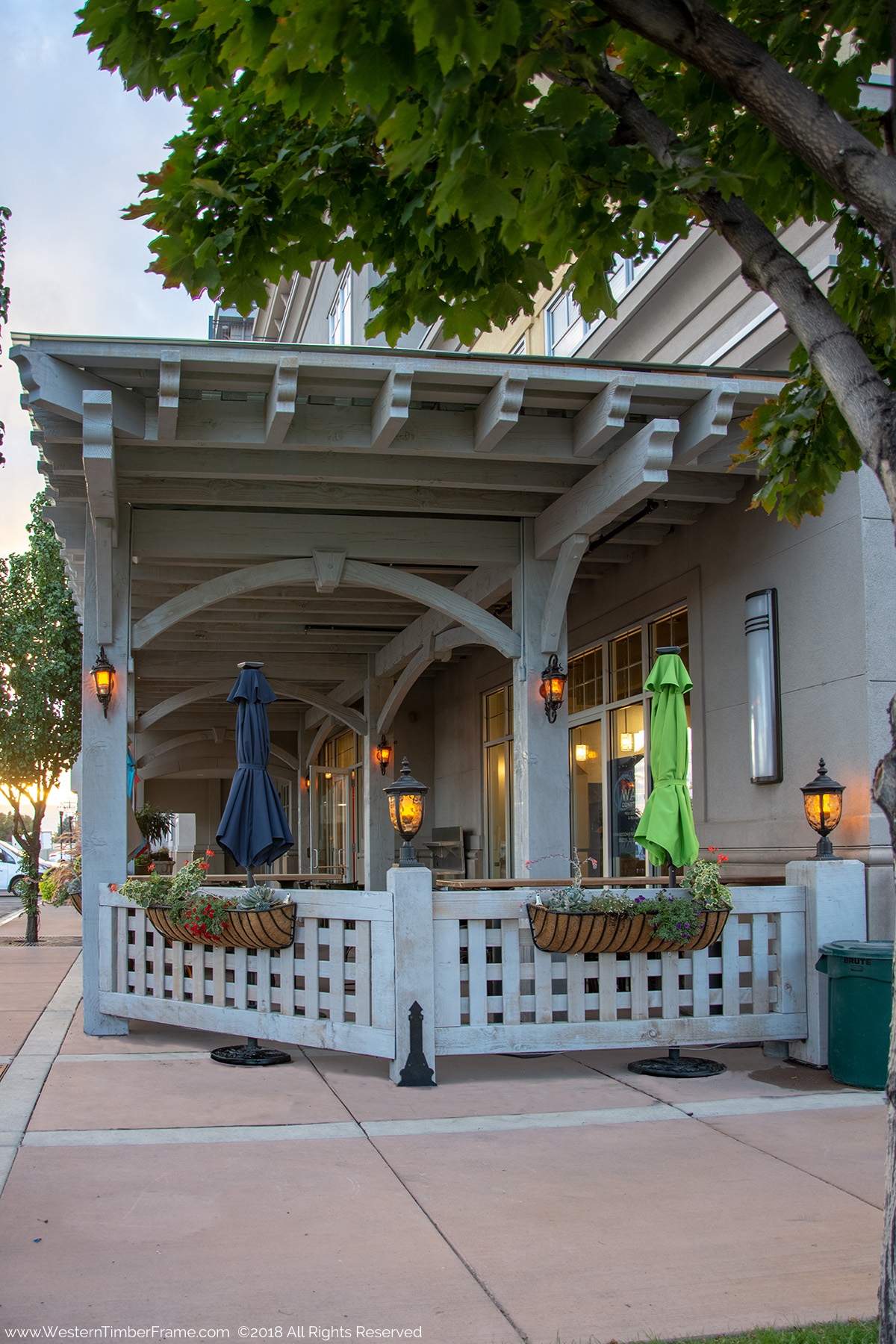 timber frame pergola