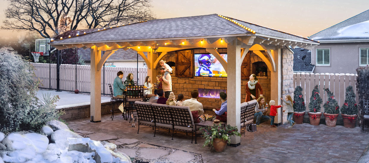 pavilion types for winter gatherings