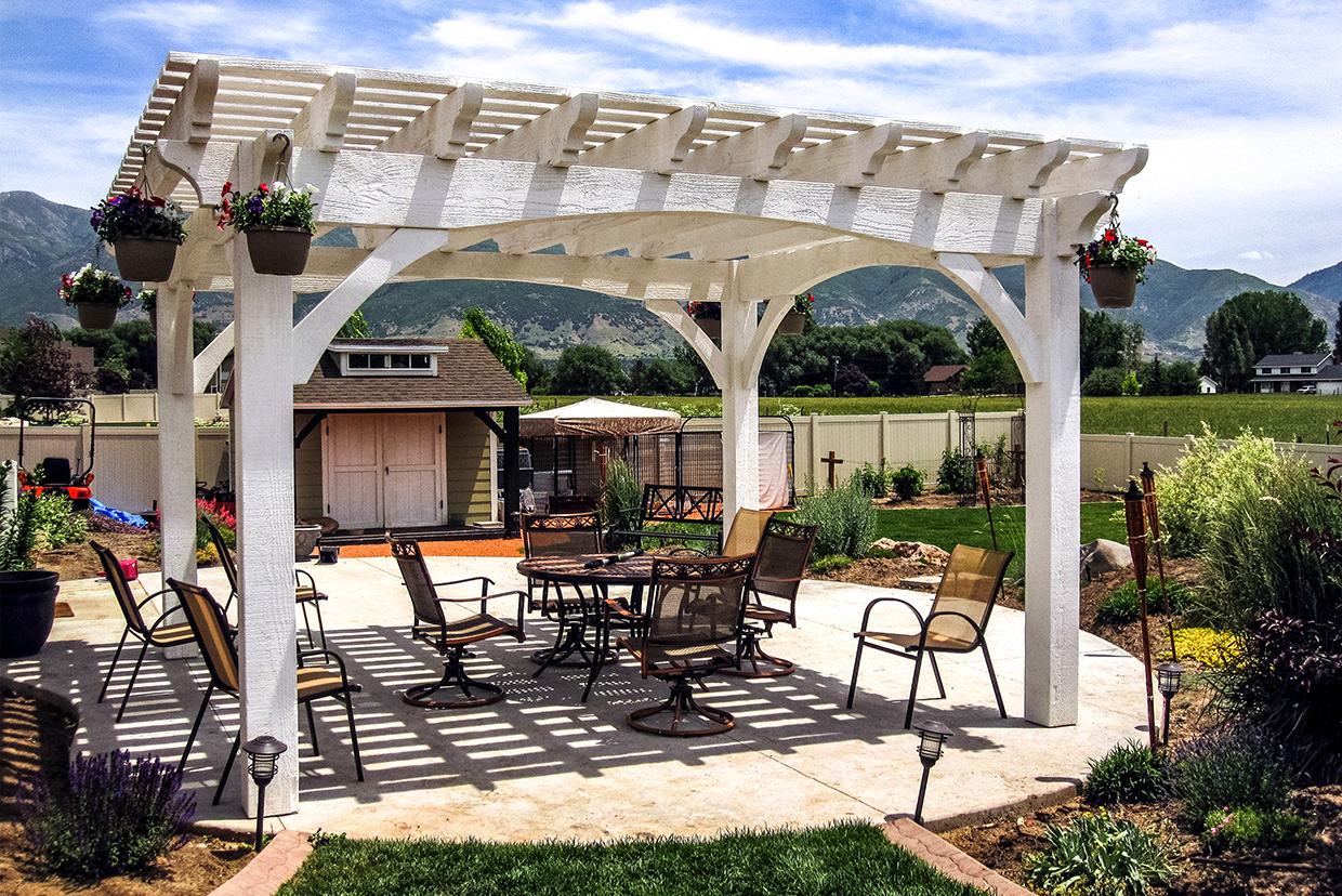 wood pergola