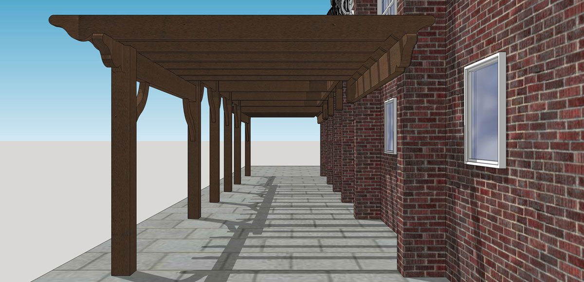 shade design attached pergola