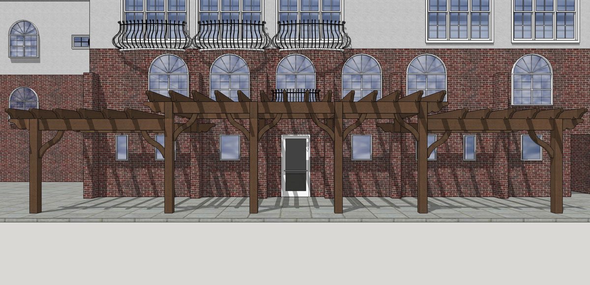 shade design attached pergola