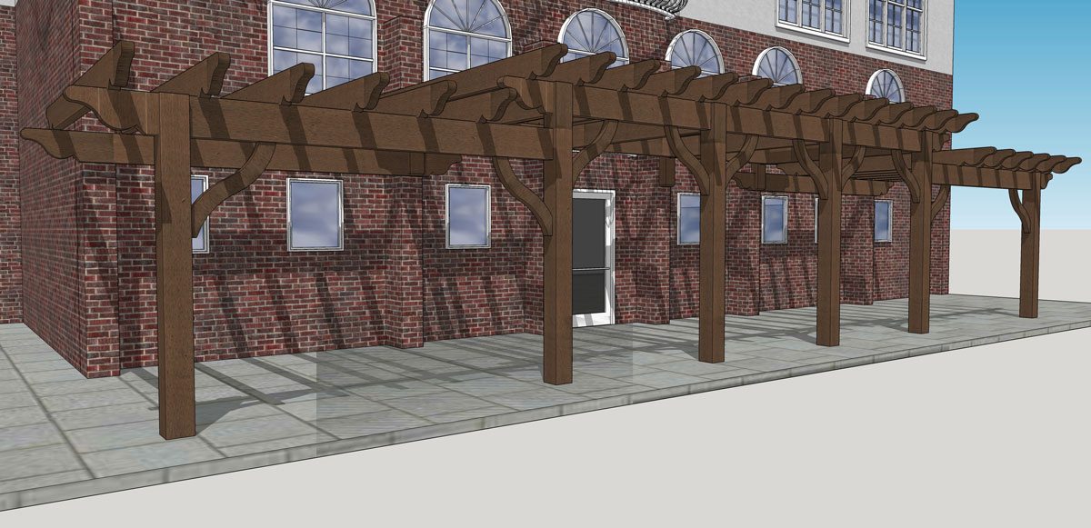 shade design attached pergola