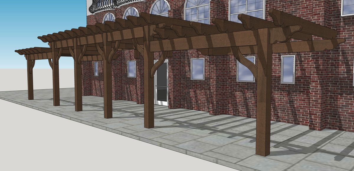 shade design attached pergola