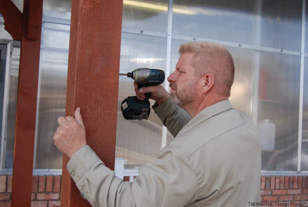 Hyrum-drill-pergola-post