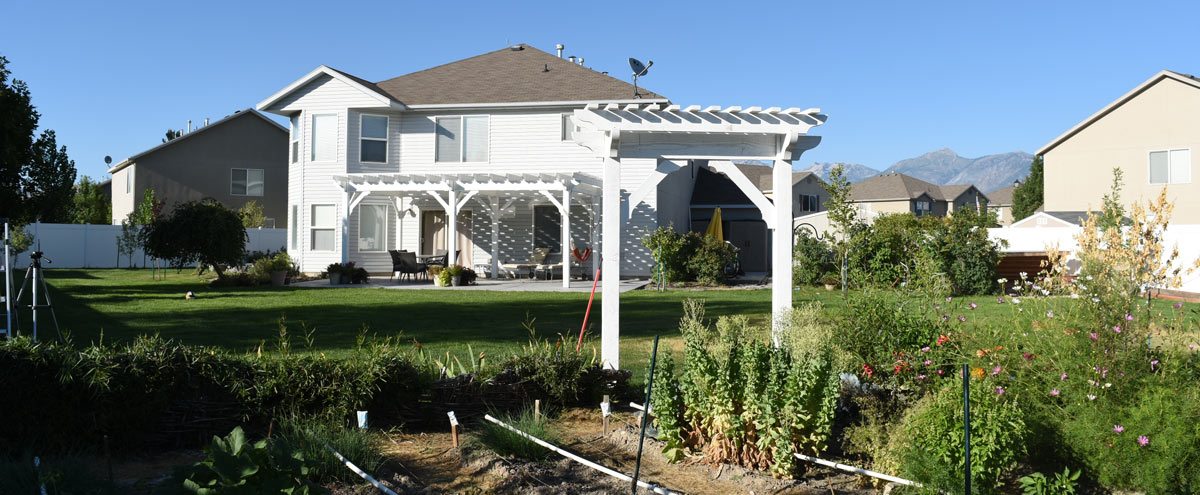 morris-garden-arbor-kit-white white shadescape garden arbor kit
