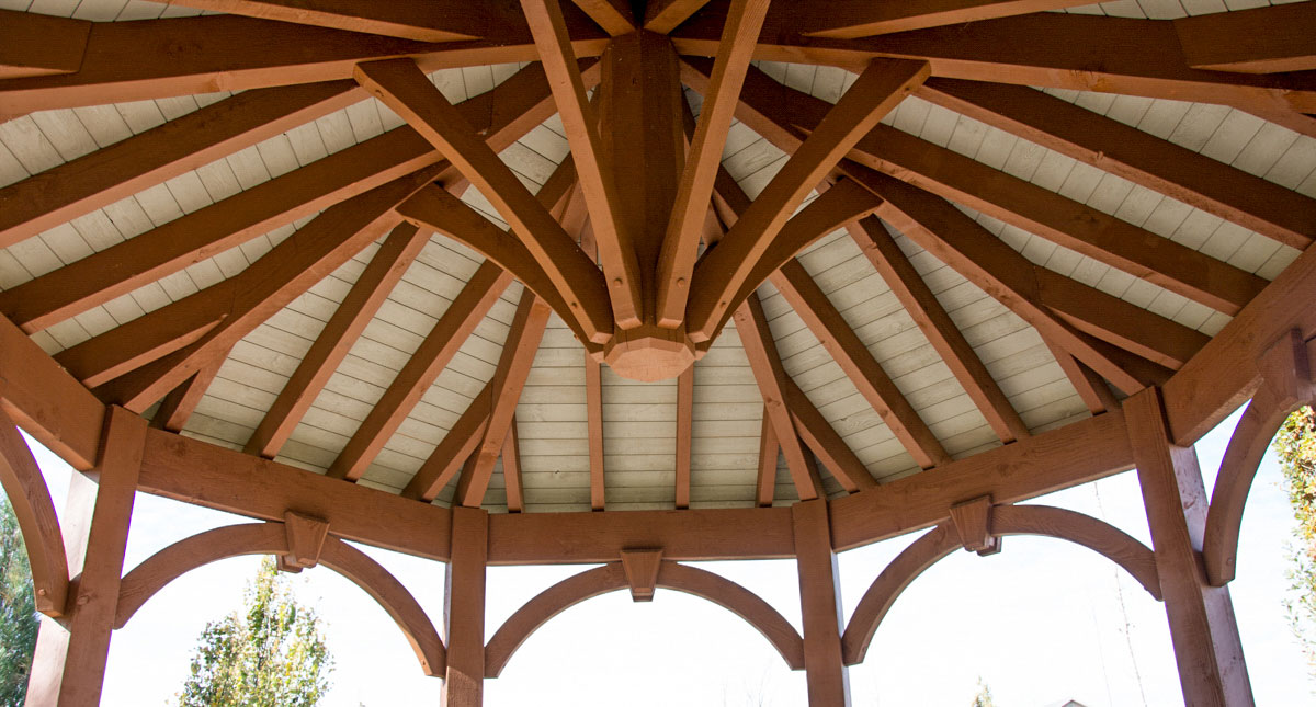 Gazebo Rescues Wedding Reception Western Timber Frame