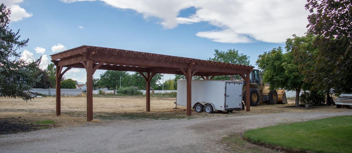 Building An Easy Diy Rv Cover Western Timber Frame