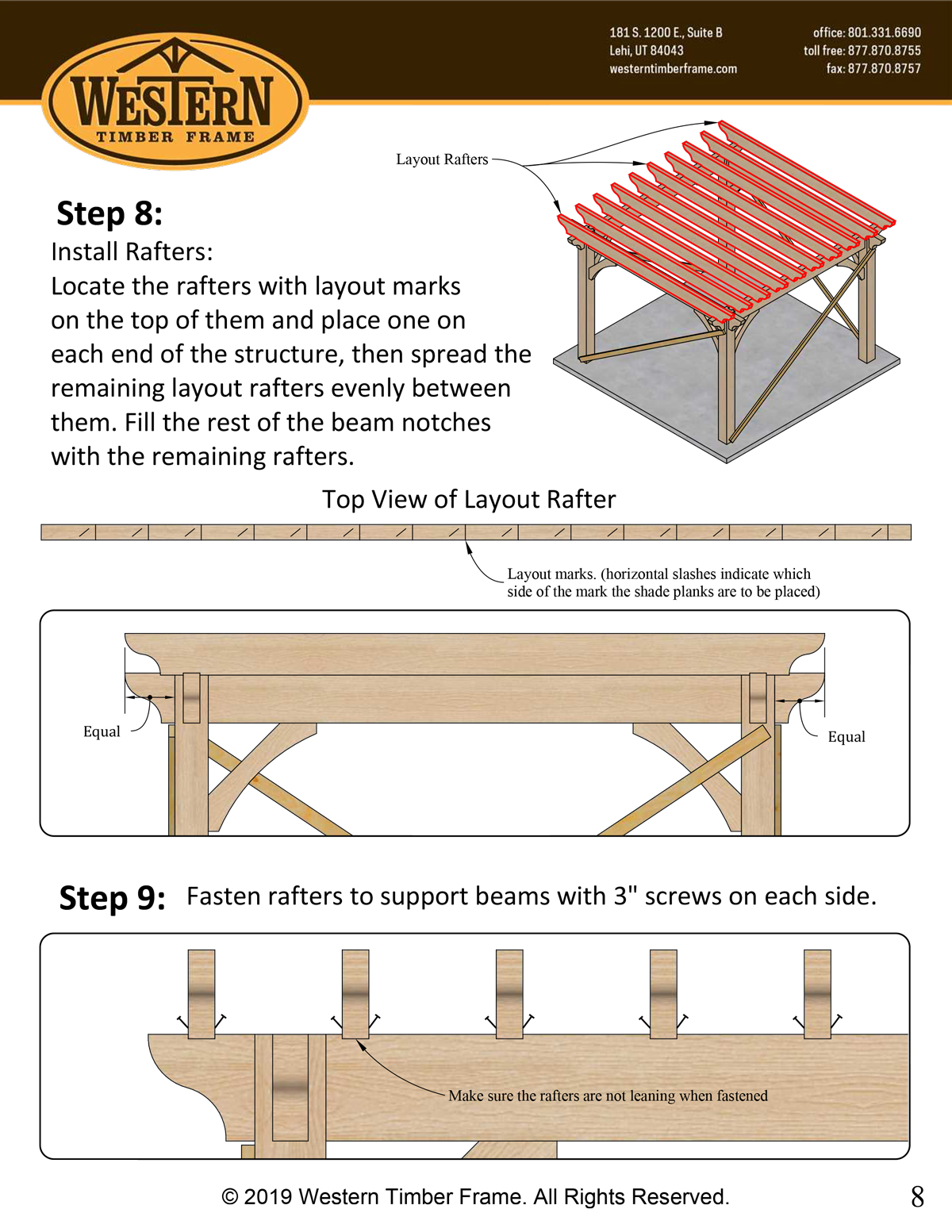 Installation-Manual-ShadeScape-8k-Series-Pergola-8 pergola install manual page 8