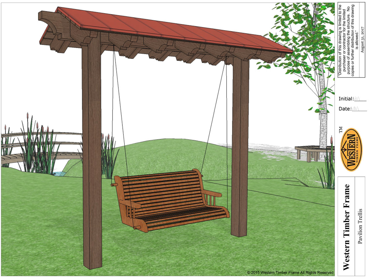 Pavilion-Trellis-plan swing trellis plan