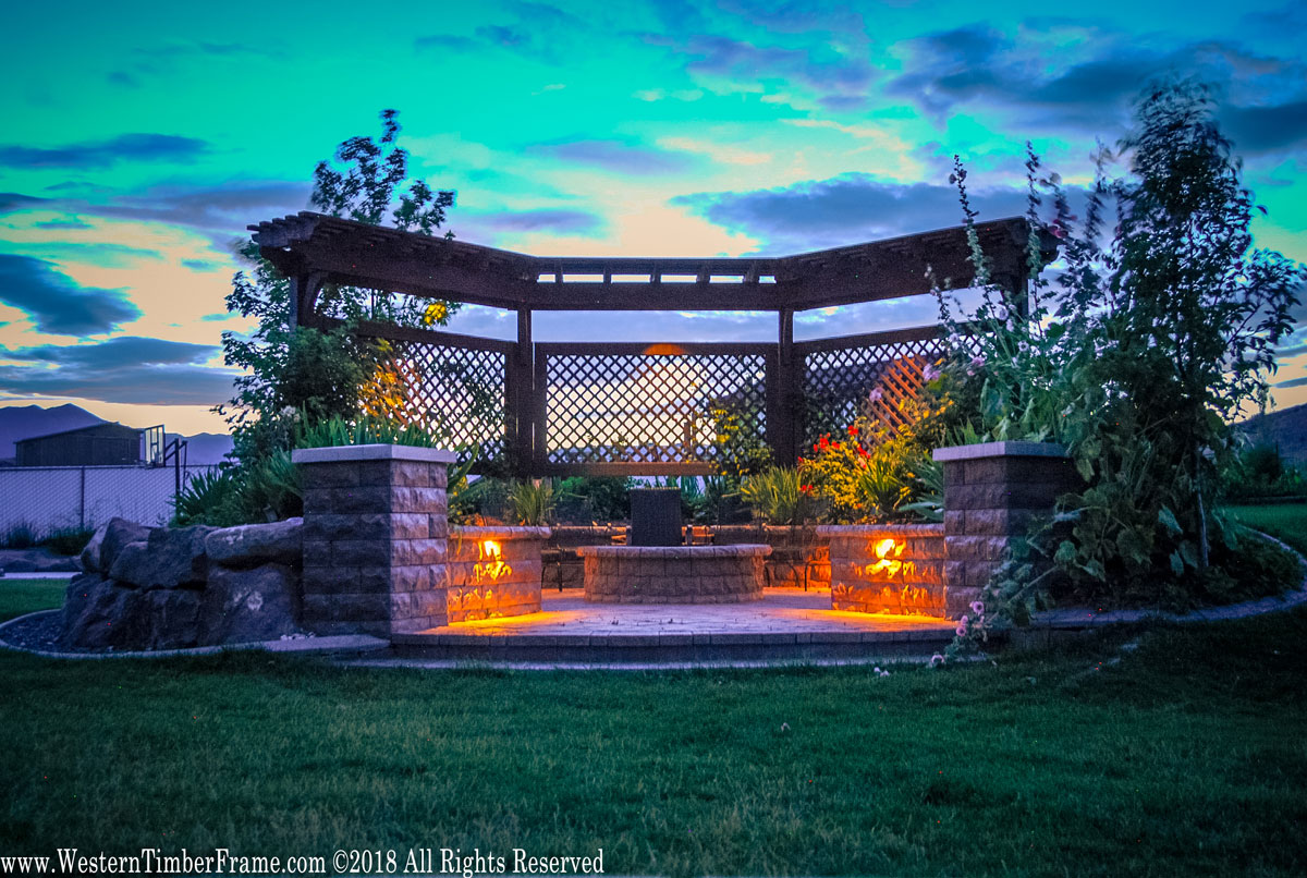 trellis-firepit-shadescape-lights trellis fire pit