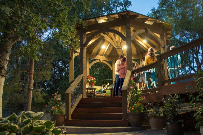 Simple Pre-Built Gazebo Kit w/Deck Prescription 4 Health