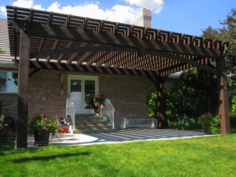 Over Sized 17′ x 27′ Timber Frame Rich Cordoba Pergola Kit
