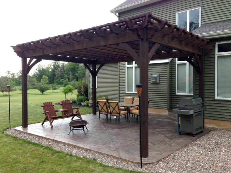 15×21 Timber Frame Pergola Kit for the Winter Family Residence