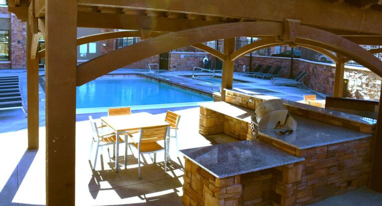 Fun Recreational Commercial Poolside Pavilion w/ BBQ Bars