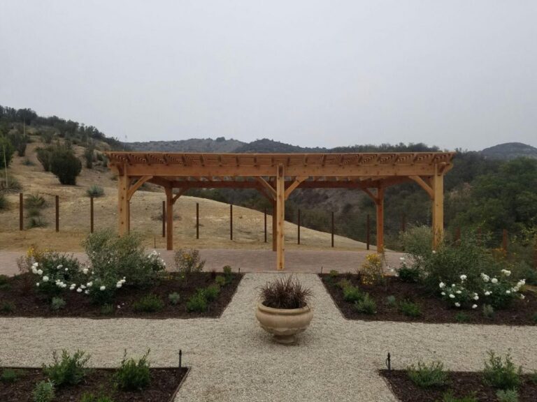 Desert Blossoms w/Cedar DIY Pergola Kit