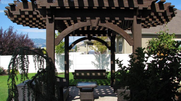 Timber Frame Swing: Stimulating Appeal For Backyard Retreat