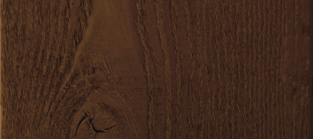 Close-up of Rich Cordoba timber stain with espresso-toned brown wood grain